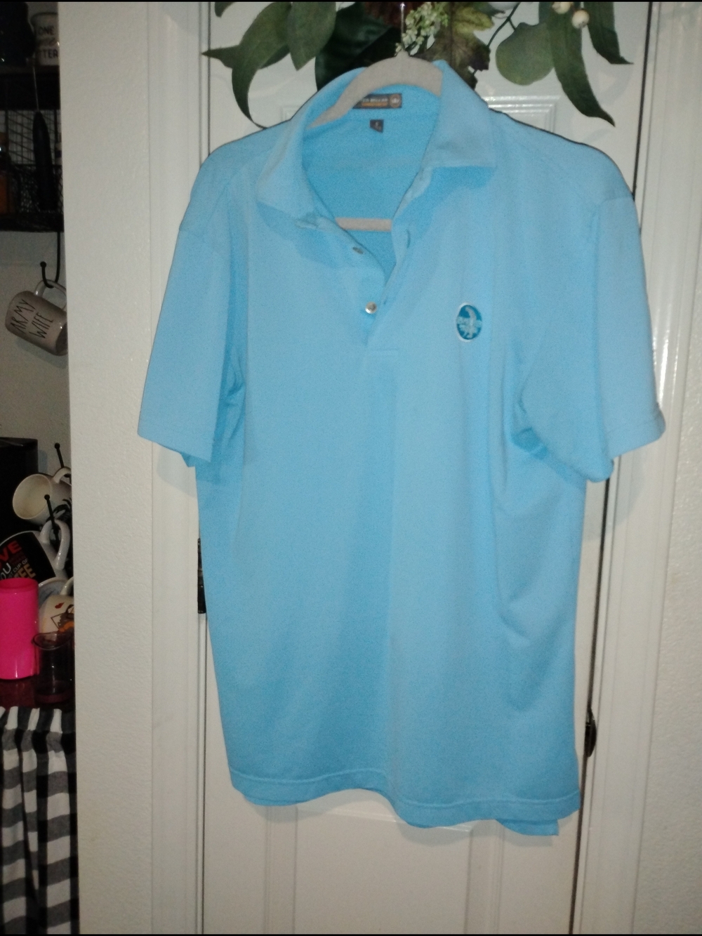Peter Millar Sky Blue Men's Polo
